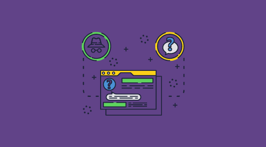 Illustration representing hidden information within a document